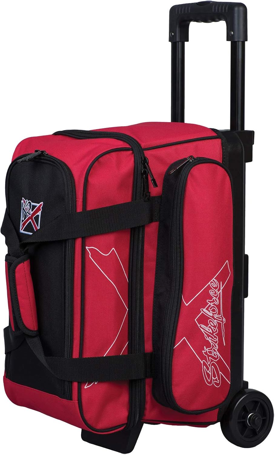 KR Strikeforce Hybrid X Double Roller Bowling Bag - Holds Two Balls, Shoes, Cleaners & Accessories - Multiple Colors