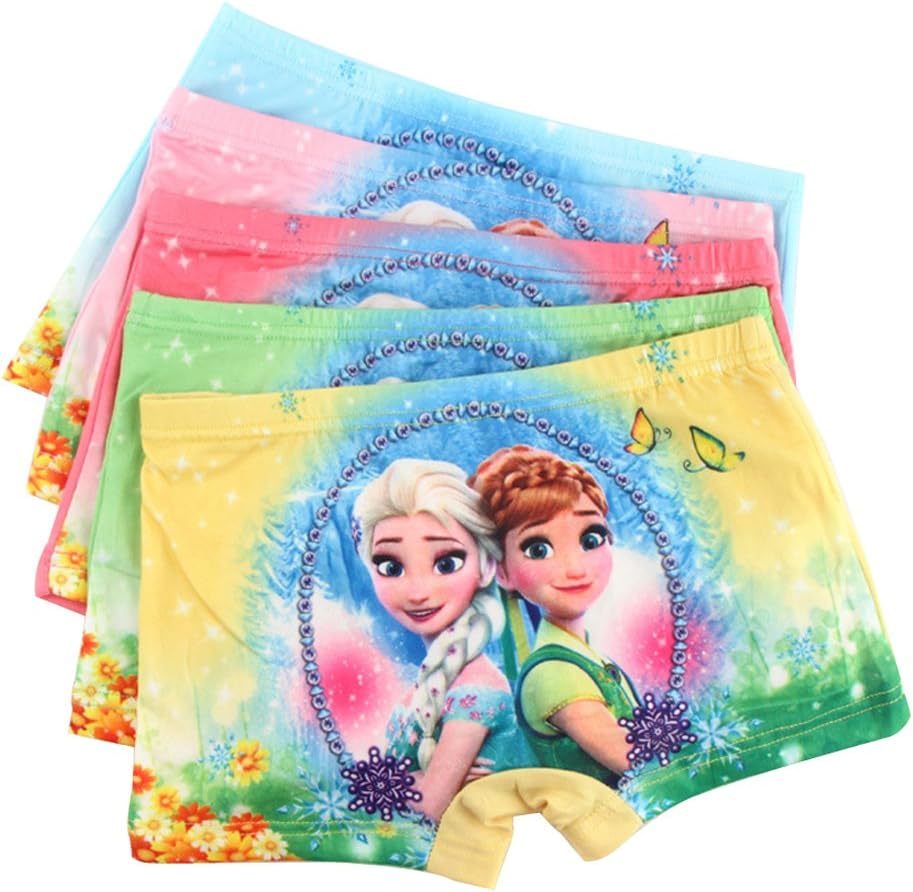 LEMONBABYLittle Kids boys Girls Unicorn Assorted Boxer Soft Cotton Panties Boyshorts Briefs (Pack of 5)