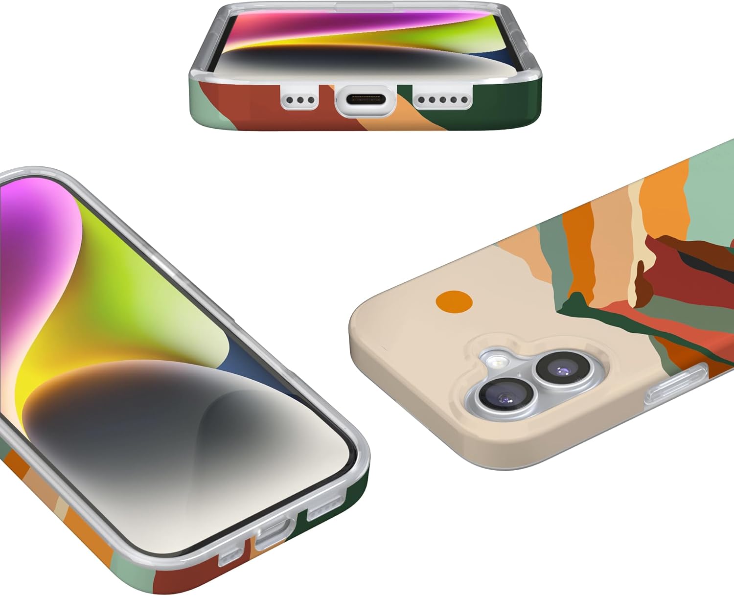 Casely iPhone 17 Case | Magic Mountain | Colorblock | Compatible with MagSafe | Classic Ultra Slim Design