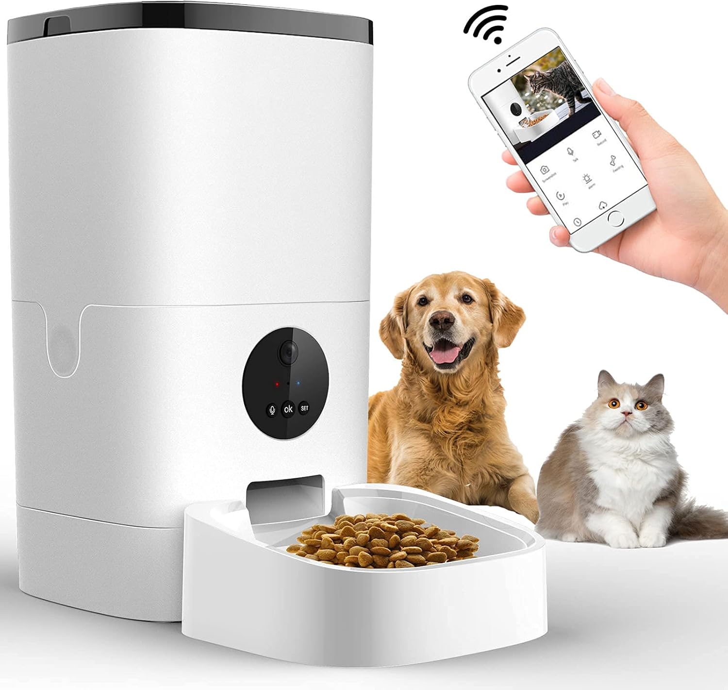 automatic dog feeder with camera