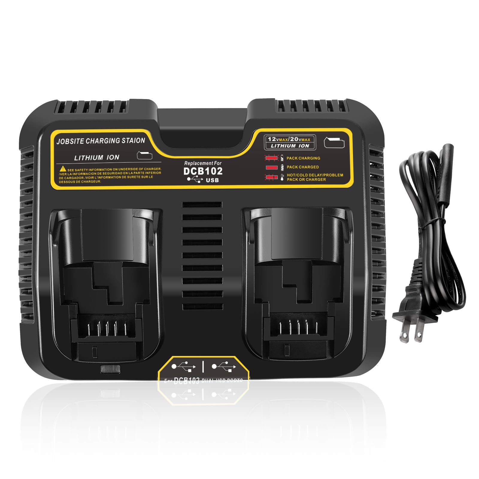 20v Dewalt Battery 2PACK 12 Ah DCB609 For DEWALT 20V/60V MAX