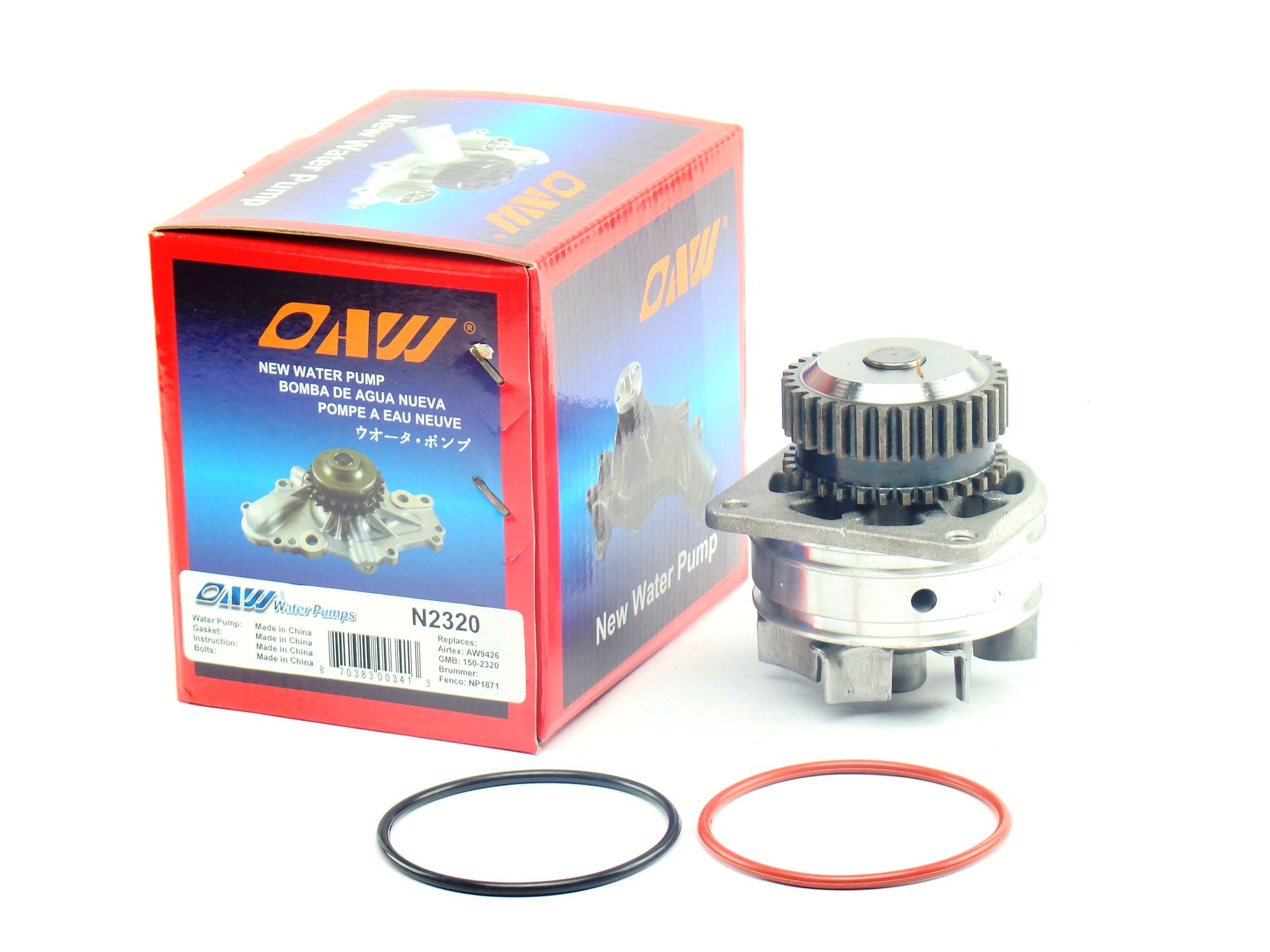 OAWN2320 Engine Water Pump for Nissan 3.5L VQ35DE 4.0L VQ40DE on 05-19 Frontier, 05-15 Xterra, 12-20 NV1500 NV2500 NV3500, 02-06 Altima, 02-08 Maxima, 03-07 Murano, 05-12 Pathfinder, 04-09 Quest