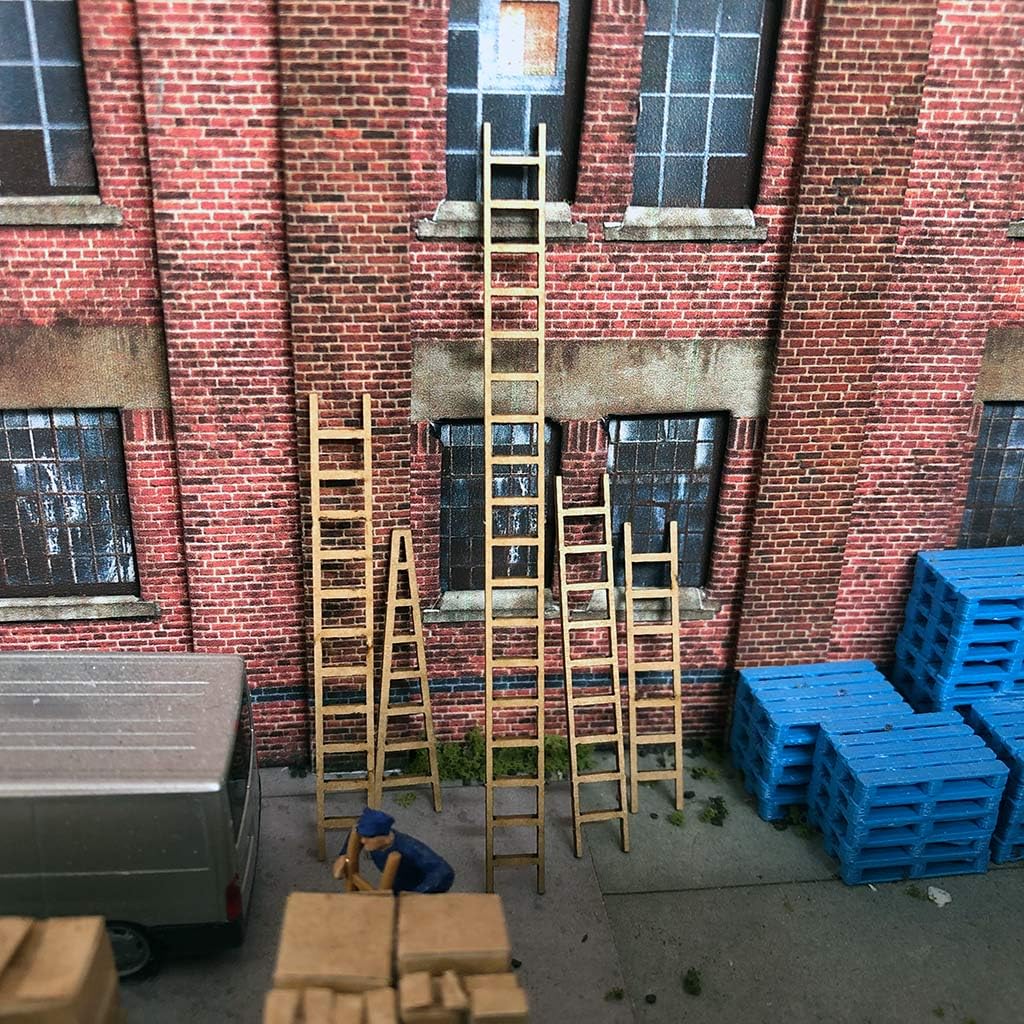 Ladders for OO Scale Model Railway Layouts & 1:76 Diecast Dioramas | Pack of 10 | MP108-OO