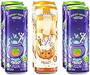 Haloween Sugar Free Energy Drink Variety – Witch-Brew & Pumkin-Cream Low Calorie Pre Workout Performance Beverage – Zero Sugar – 12 Fl Oz Cans (2-Flavor 6-Pack)