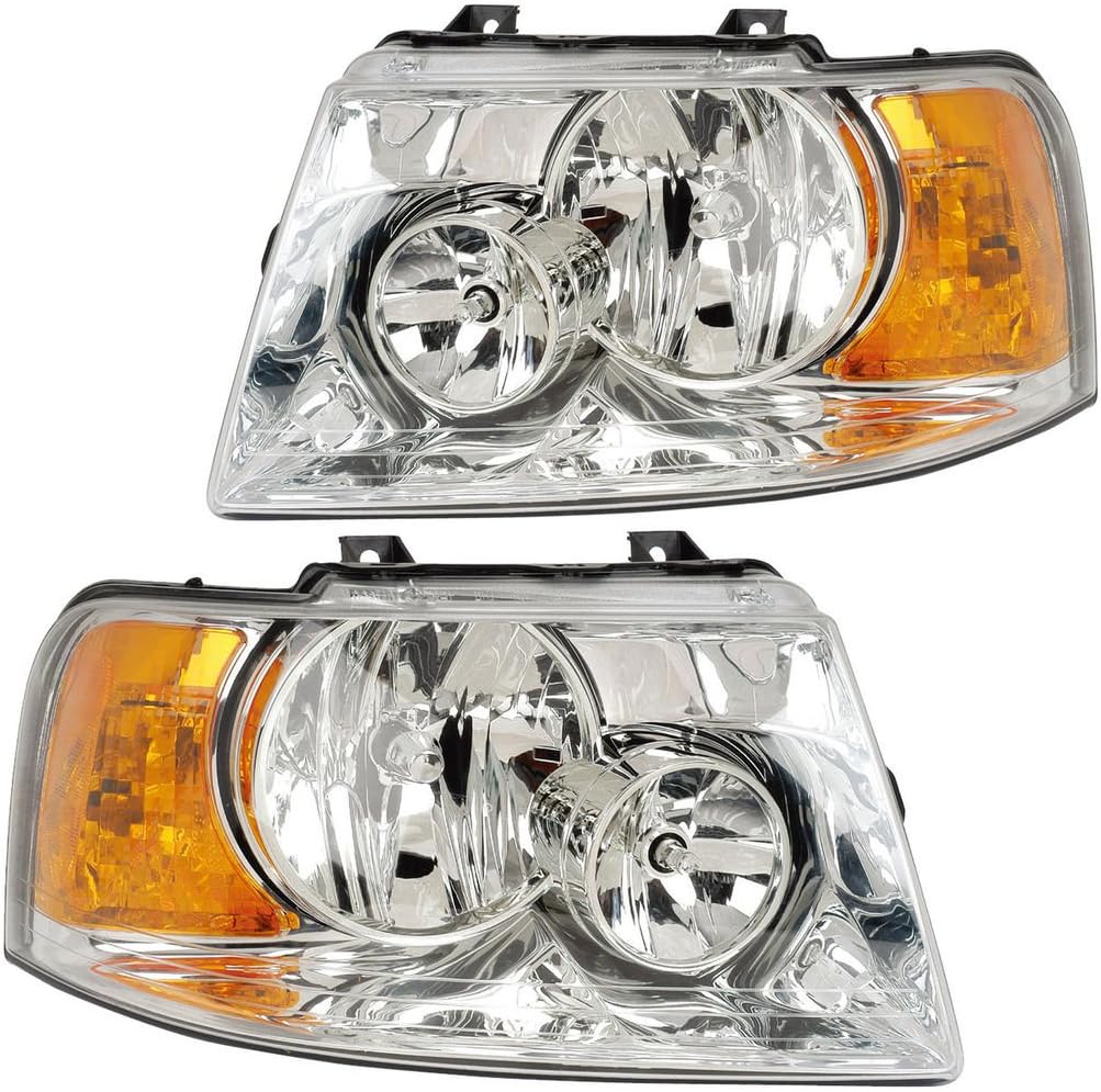 Thor Motor ACE 2011-2015 RV Motorhome Pair (Left & Right) Chrome Headlights NEW
