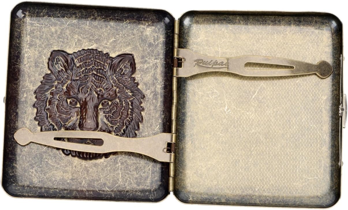 Protector Case Embossed Pattern Buckle Design Flipping Cover Easy to Carry Portable for Tobacco Use