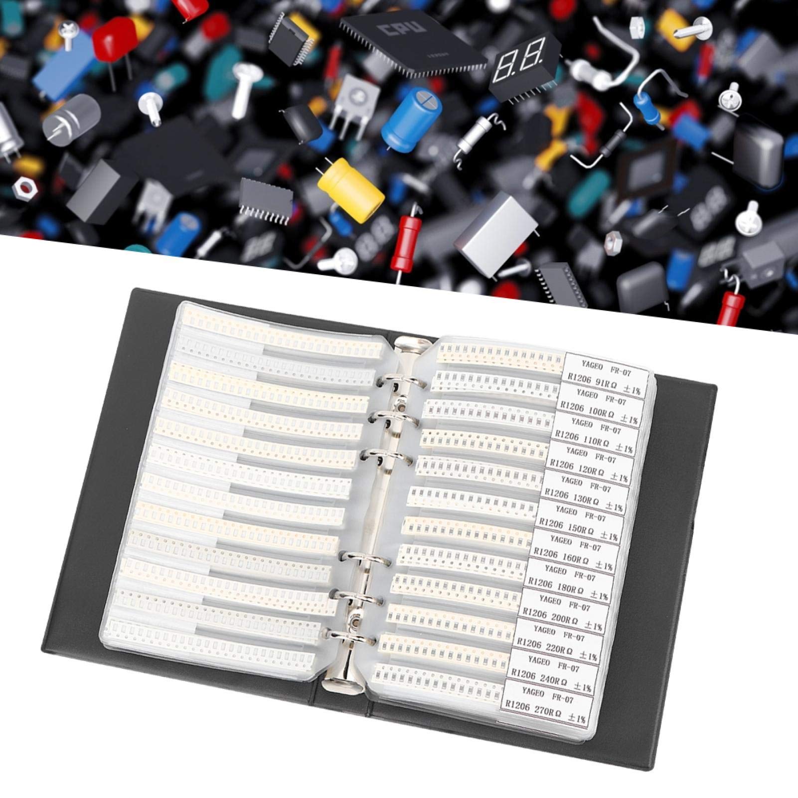 1206 Serie 170 Tipi Componente Resistori Libretto Campione Accessori elettronici Nero