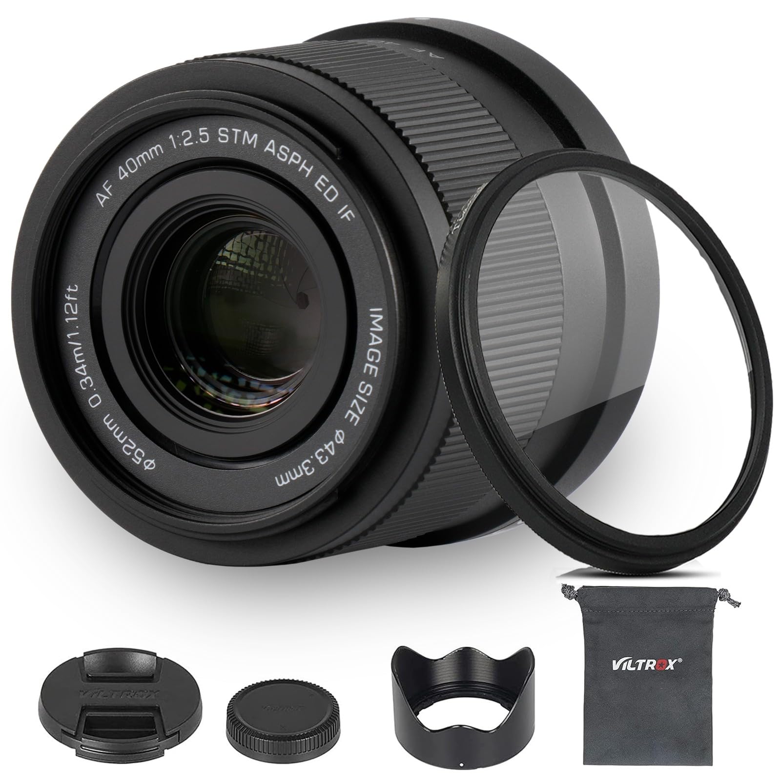 VILTROX 40mm F2.5 f/2.5 Z-Mount-Objektiv mit Objektivfilter  