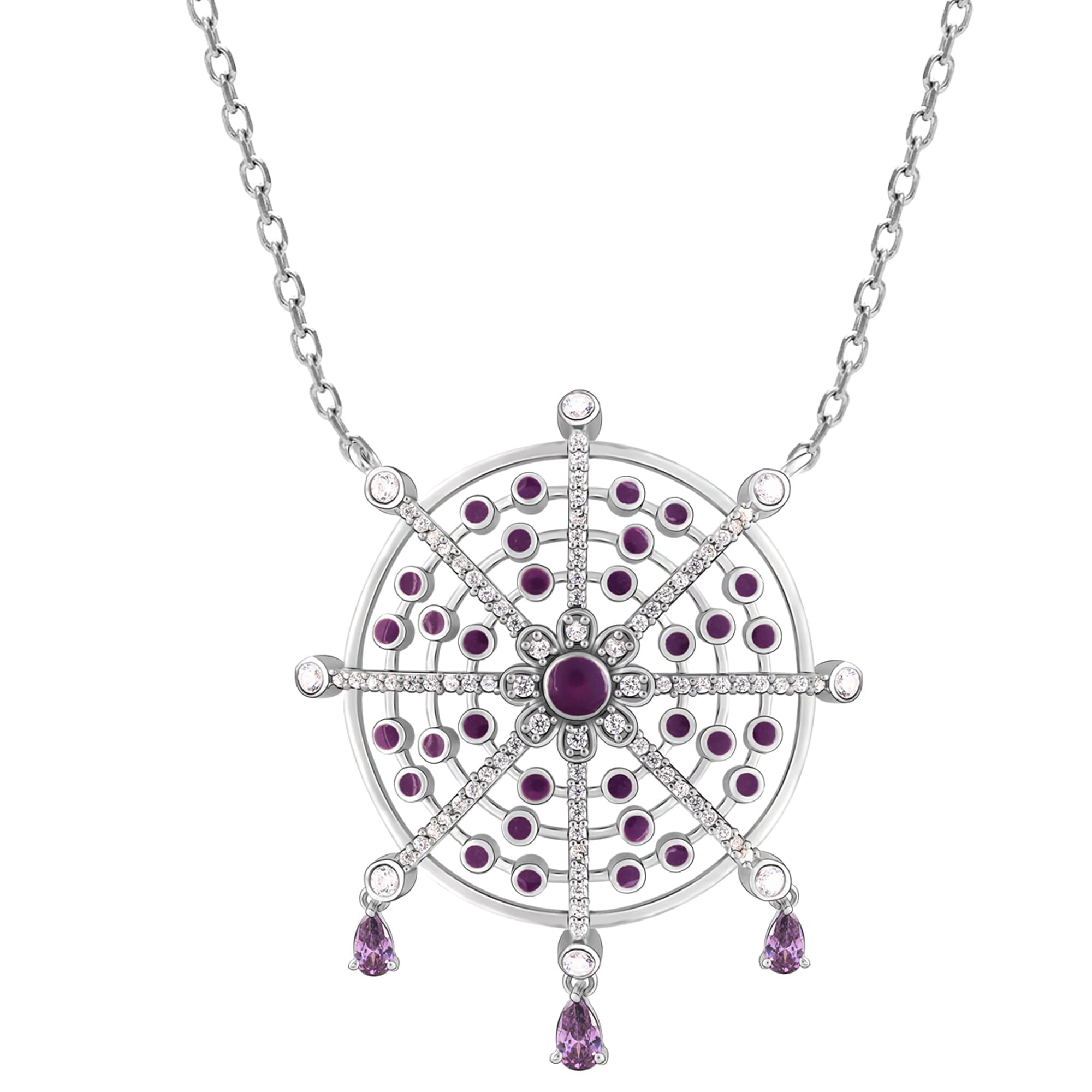 GIVA925 Silver French Art Deco Necklace | Gifts for Girlfriend,Pendant to Gift Women & Girls | With Certificate of Authenticity and 925 Stamp | 6 Months Warranty*