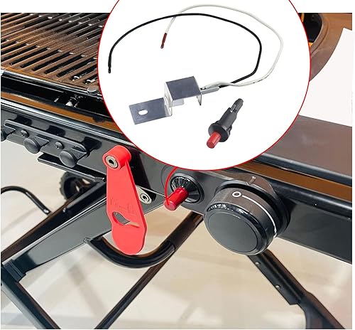 Miniatura 6 de 80463 - Kit de encendido de repuesto para Weber Traveler Portable 9010001 9013001 9020001 9030001 Q100 Q120 Q200 Q220 Q1000 Q2000, botón de