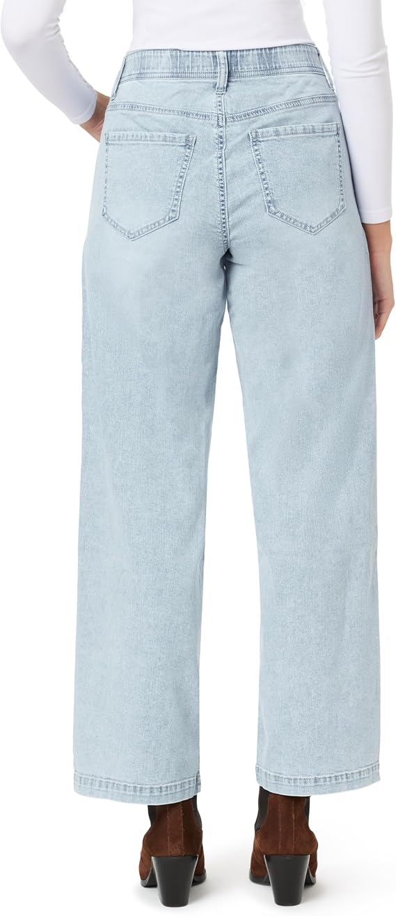 Angels Forever Young Women's Curvy Wide Leg Jeans, Sizes 6-16