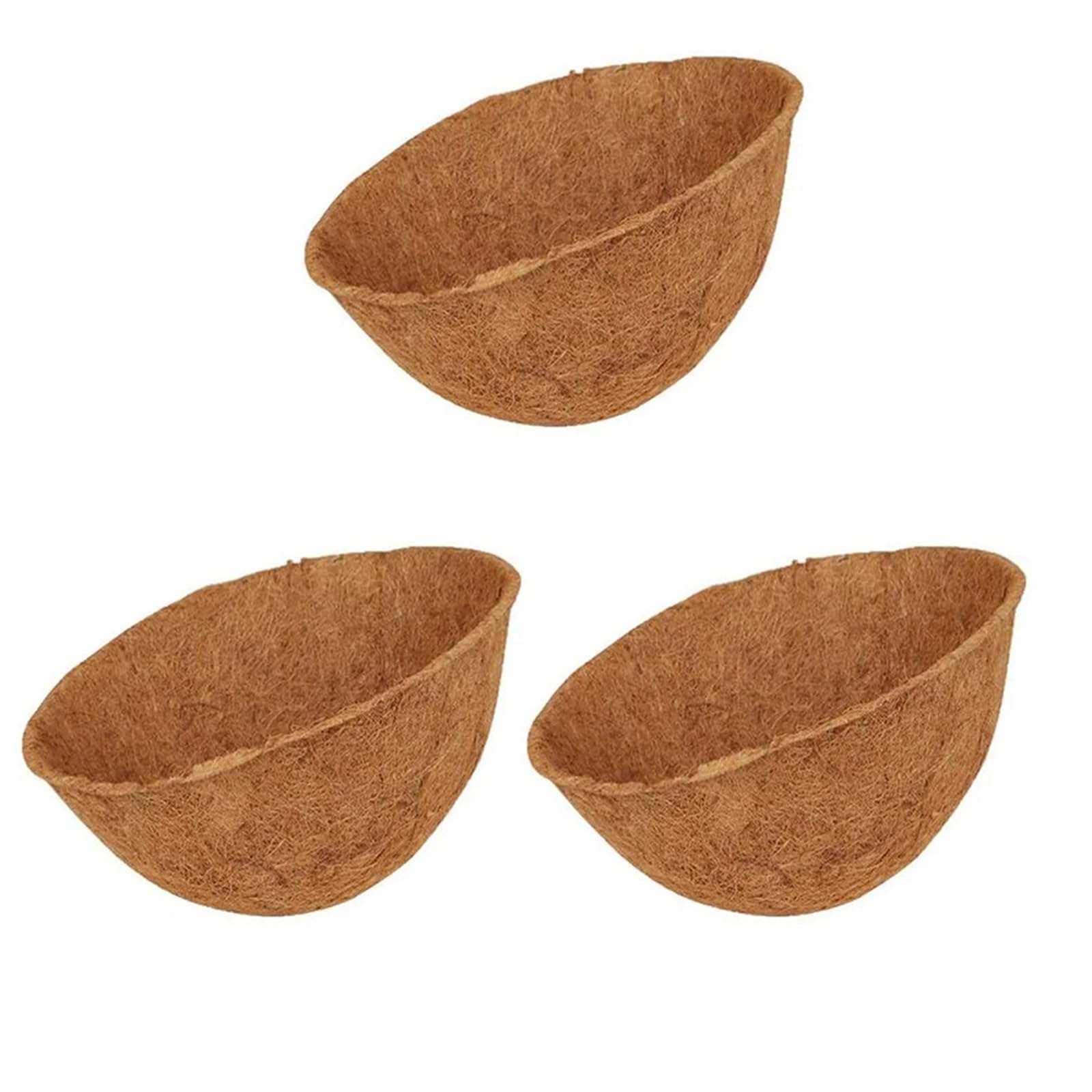 Kokosmatte 2er-Set Kokosfaser-Pflanzenfaser-Einlage, Großrolle, Teppich, Wandhängekörbe, Blumentopfmatte(12 Inches)