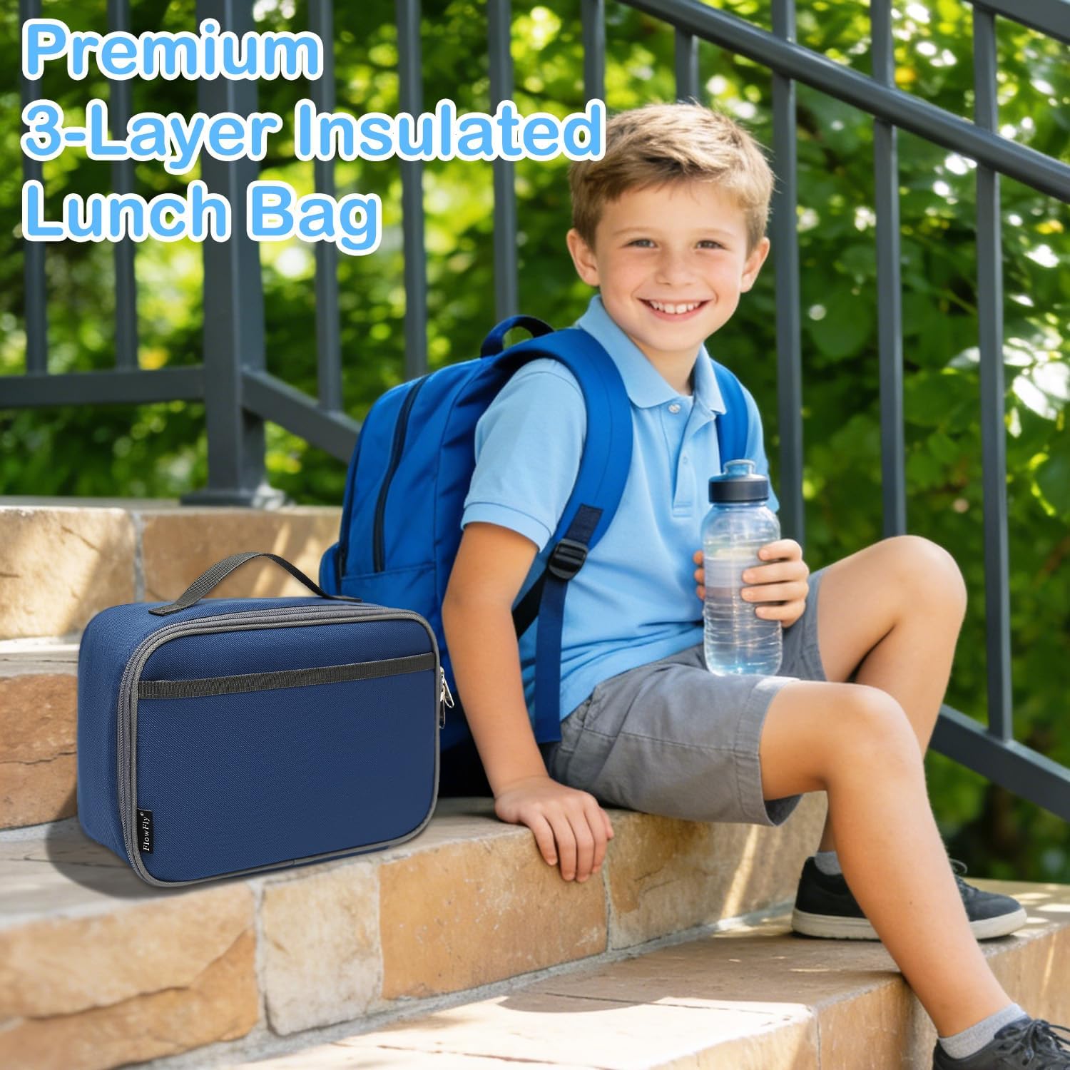Flowfly Kids Lunch Box Insulated Soft