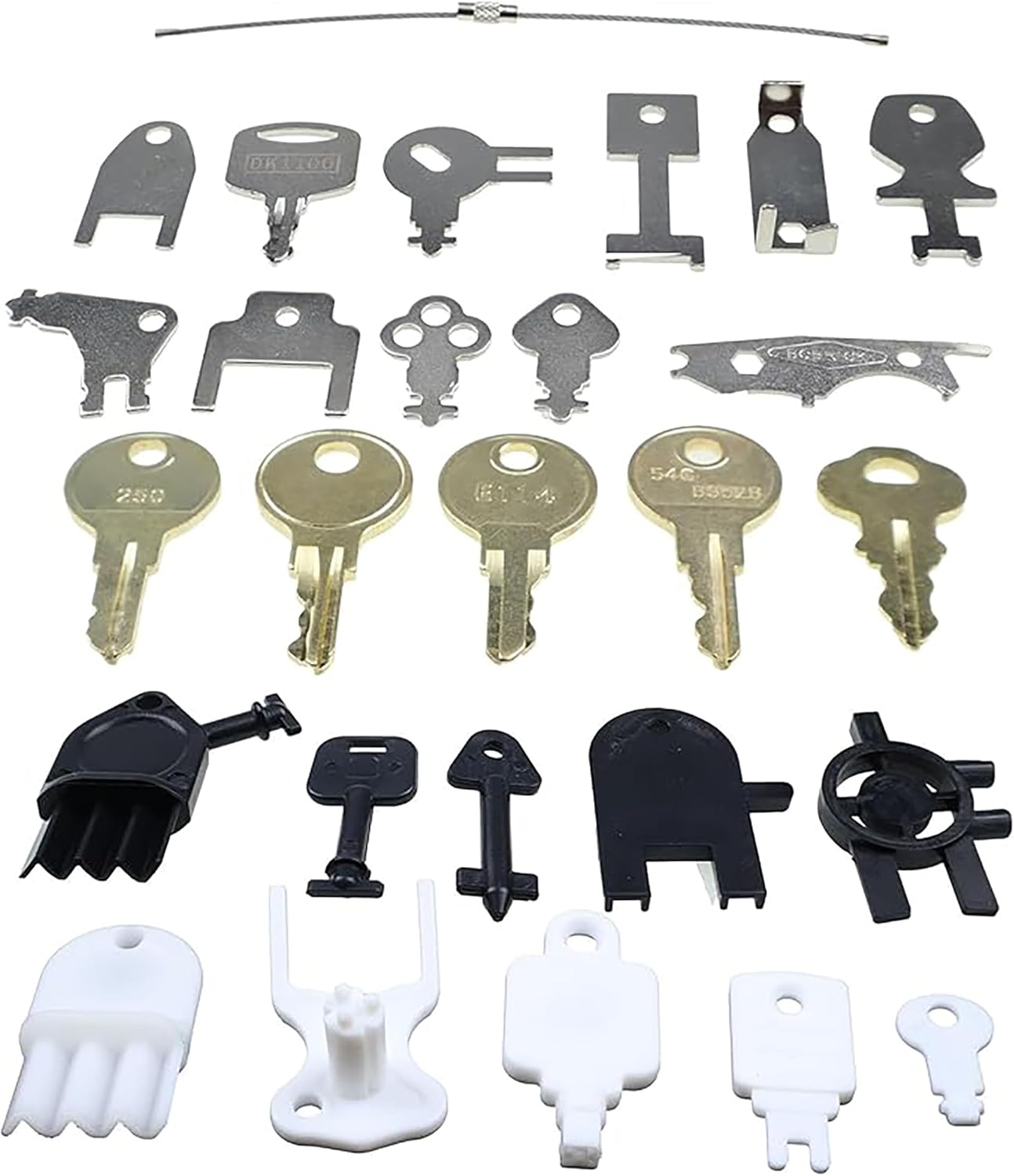 JEENDA 26Pcs Dispenser Key Set Compatible with Paper Towel, Toilet Paper, Soap Dispensers Replacement Keys