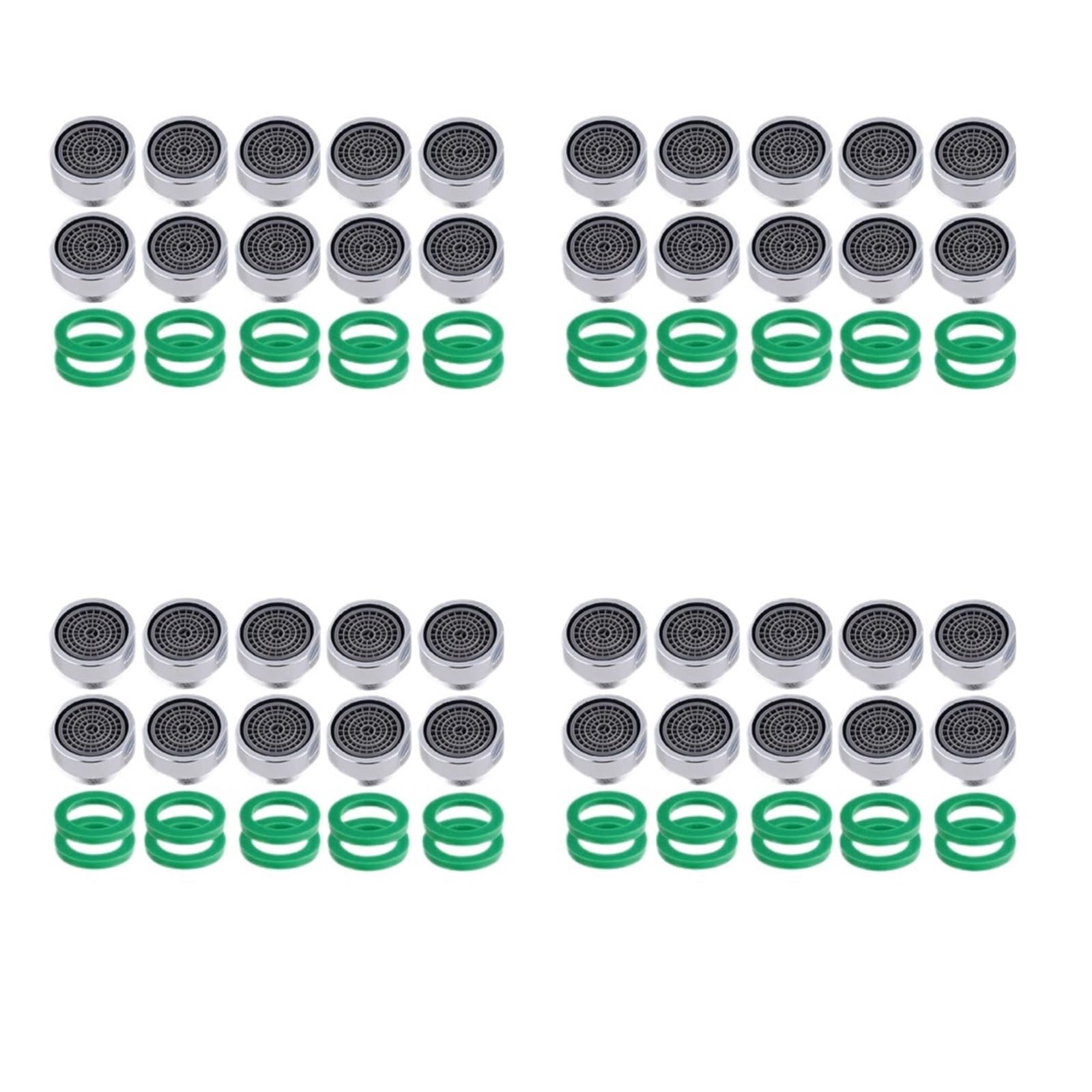 Ricambio aeratore Cucina Bagno Ugello filtro aeratore rubinetto 24 mm filettato plastica 40 pz
