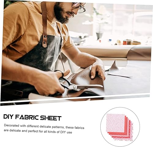 Miniatura 4 de COHEALI Paquete de 21 piezas de tela de algodón de retazos de algodón para bricolaje, tela de acolchado rústica, precortada, cuadrados, tela para