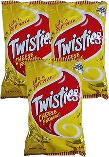 FIJI Twisties Cheezy (Value Pack of 3 x 250g) Unique Cheese Flavor Snack, Baked With Unique Flavor, Family Size Bag!