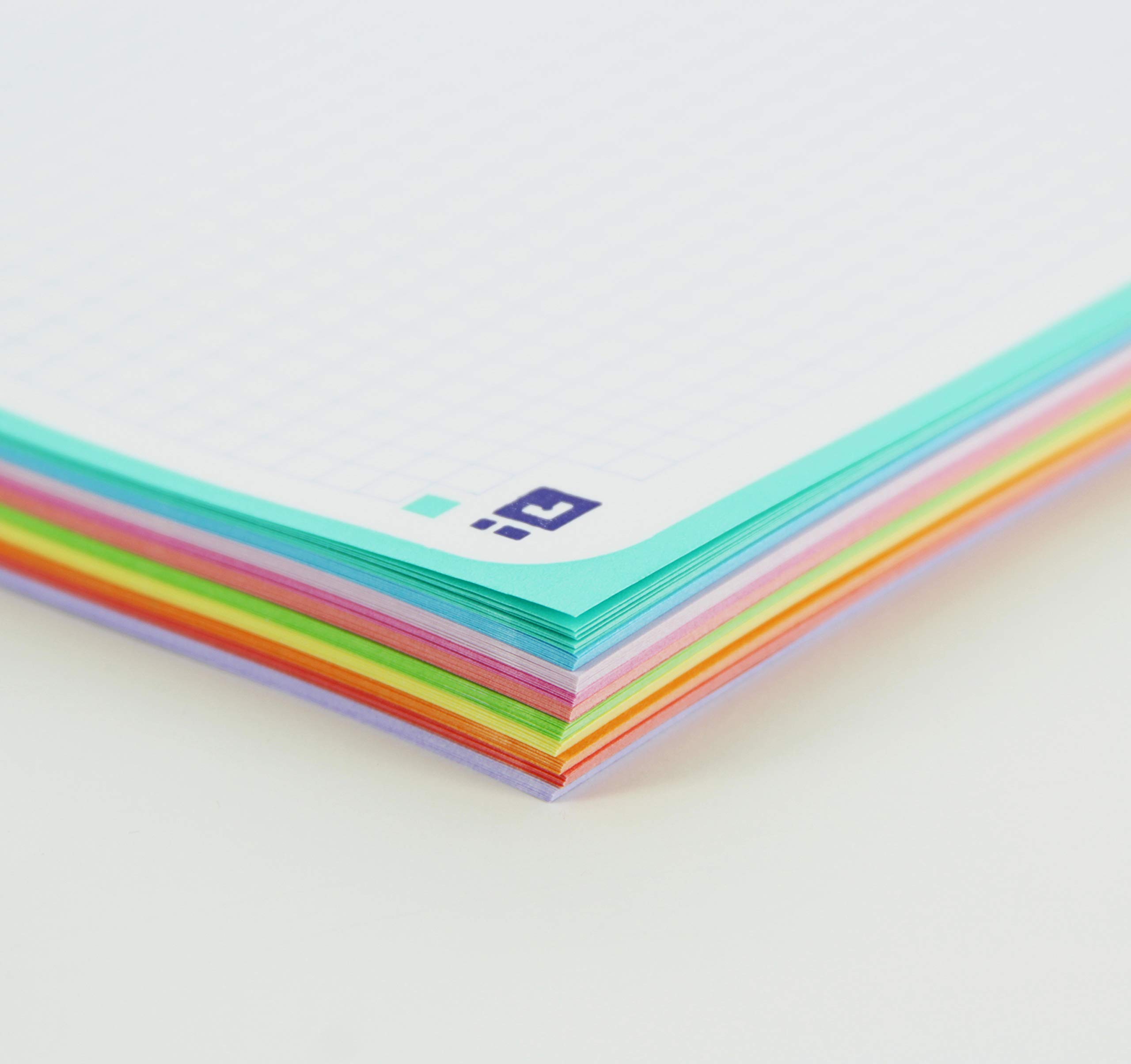 Oxford. Cuaderno Microperforado 10 bandas color, Europeanbook 10 School Classic, Paquete de 5 unidades, Tapa Extradura, A4+, 150Hojas, cuadrícula 5x5.