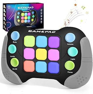 YouJabz Handheld Game Console, Quick Push Game Fidget Toys for Children Adults, Pop Game Electronic Game Anti-Stress Toy Gifts for Kids, Boys and Girls