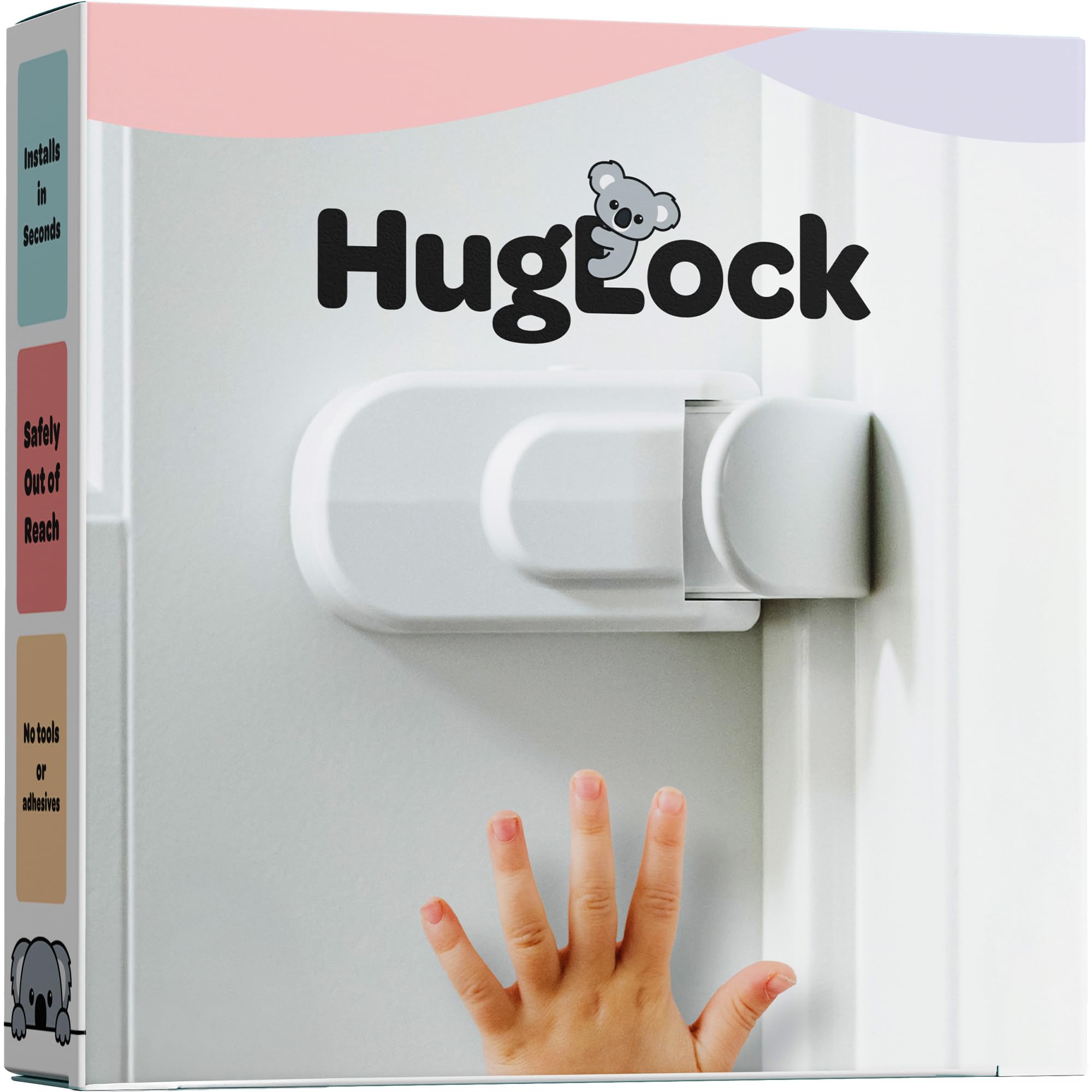 フック Amazon.com: Huglock - The Snap-On Door Lock Kids Can't Reach or