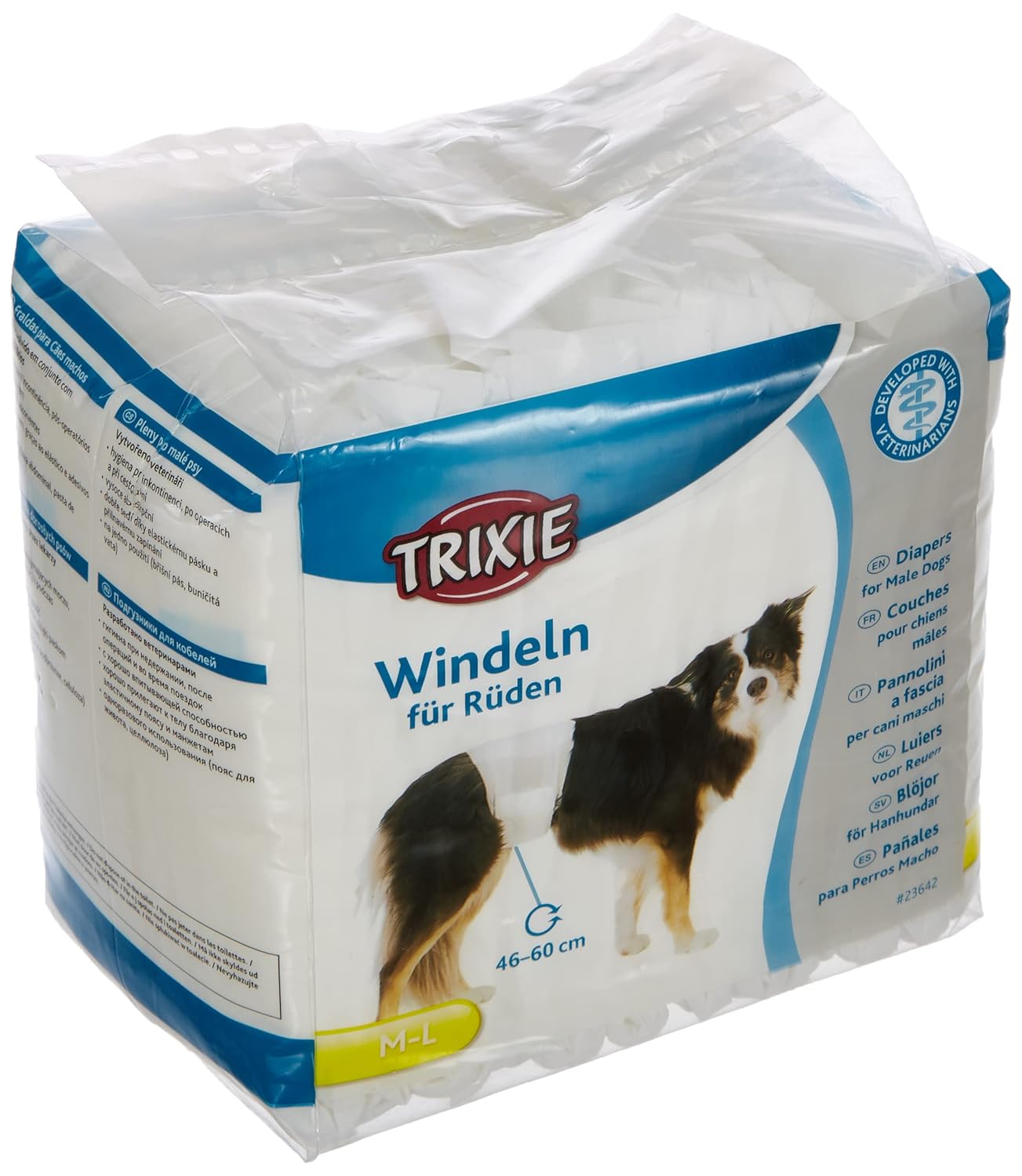 Buy Trixie Disposable Diapers for Male Dogs 12 Pieces (Medium/Large