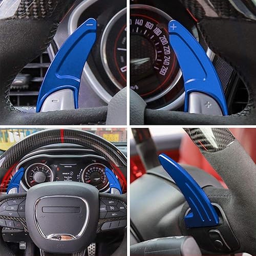 Miniatura 5 de Cubierta de cambios de volante extendidos para Dodge Challenger Charger Durango RT & Scat Pack 2015-2021, para Jeep Grand Cherokee 2014-2021,