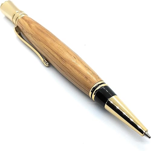 Miniatura 2 de Bourbon Barrel Pens - Handmade ballpoint ink pen, twist mechanism, Parker style refill from bourbon barrel staves