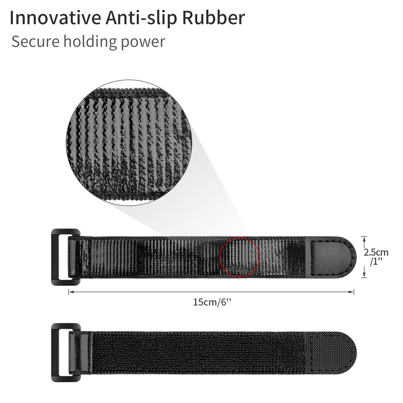 Trilancer Elastic Cinch Straps with Anti-Slip Strips - Image 2