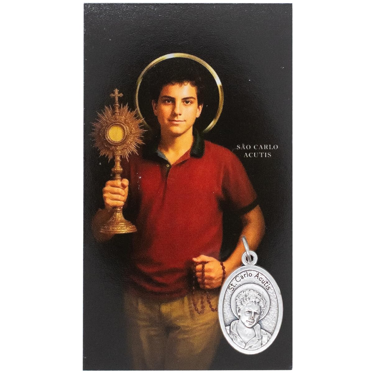 Village Gift Importers Multi Color Carlo Acutis Fridge Magnet | Patron Saint Of The Internet And Youth | Great Catholic Gift For First Holy Communion And Confirmation (Magnet And Medal)
