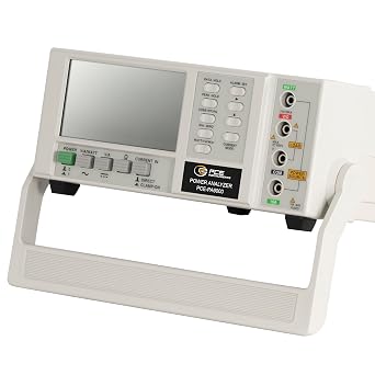 PCE Instruments PCE-PA6000 Power Quality Analyzer, for Electrical Testing, Measures Voltage, Current, Power, and Harmonics, Features Logging, USB Interface, and Color Display