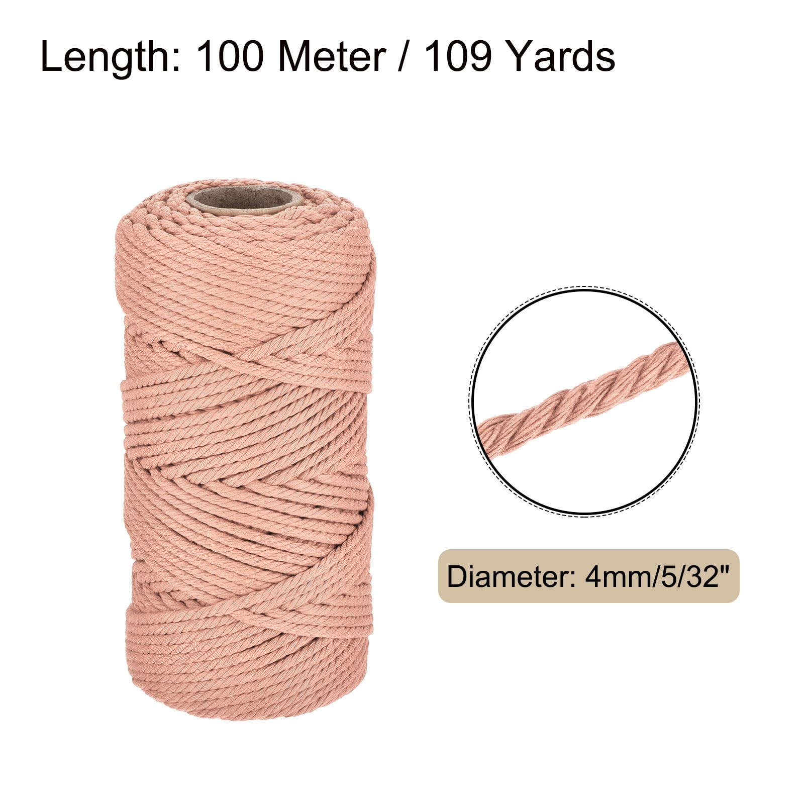 Rebower 5/32 Inch 328 Feet Macrame Cord - Image 2