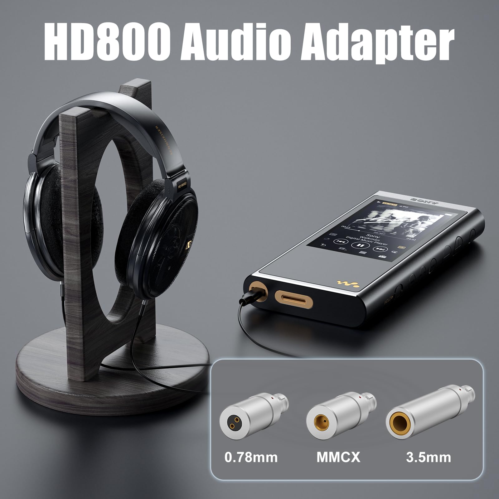 okcsc HD800 maschio a 3,5 mm femmina connettore per cuffie audio senza perdita di lavoro per Sennheiser HD800 HD800S HD820 Dharma D1000 HD600 HD650 HD660S 1 paio