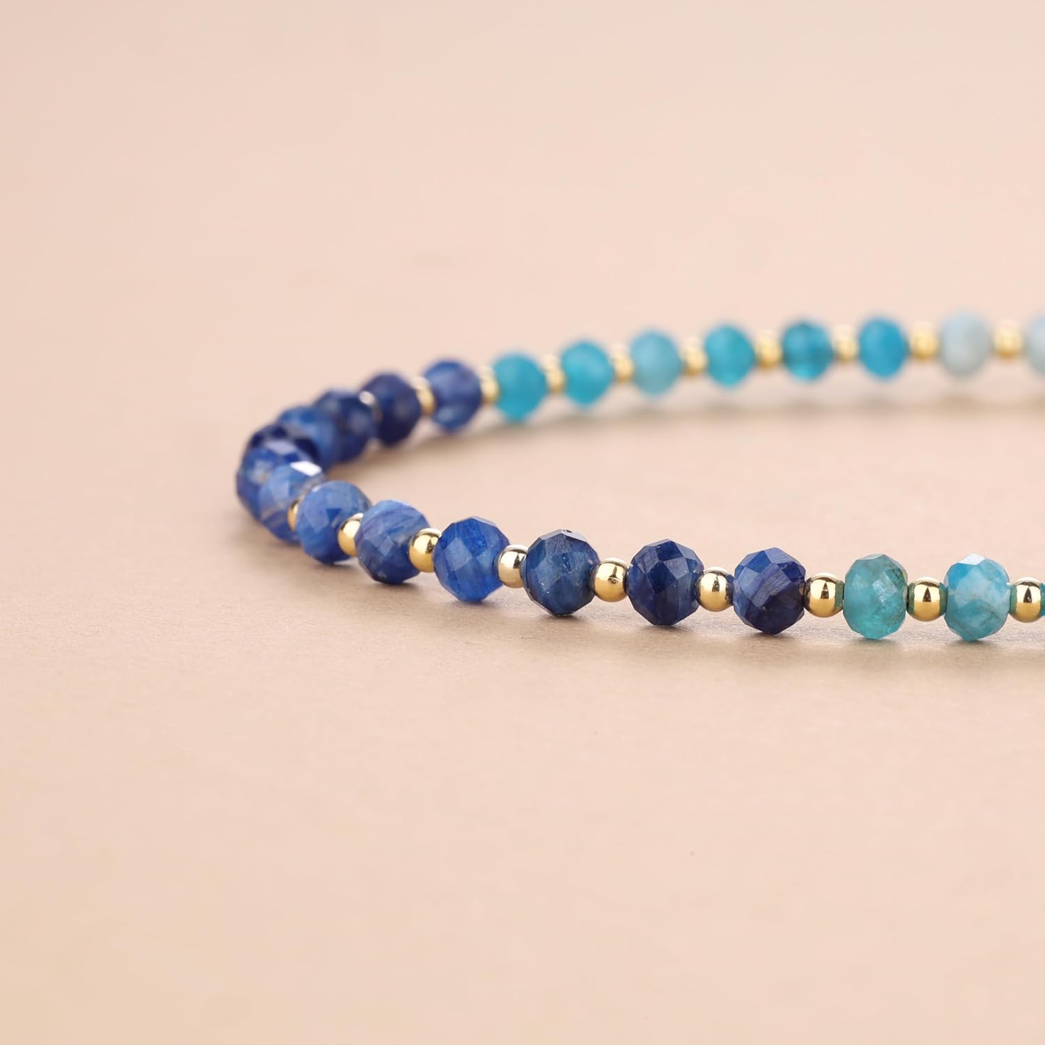 COAI Healing Crystal Bracelet for Women, Women's Gradient Beaded Bracelet 4mm - Image 4