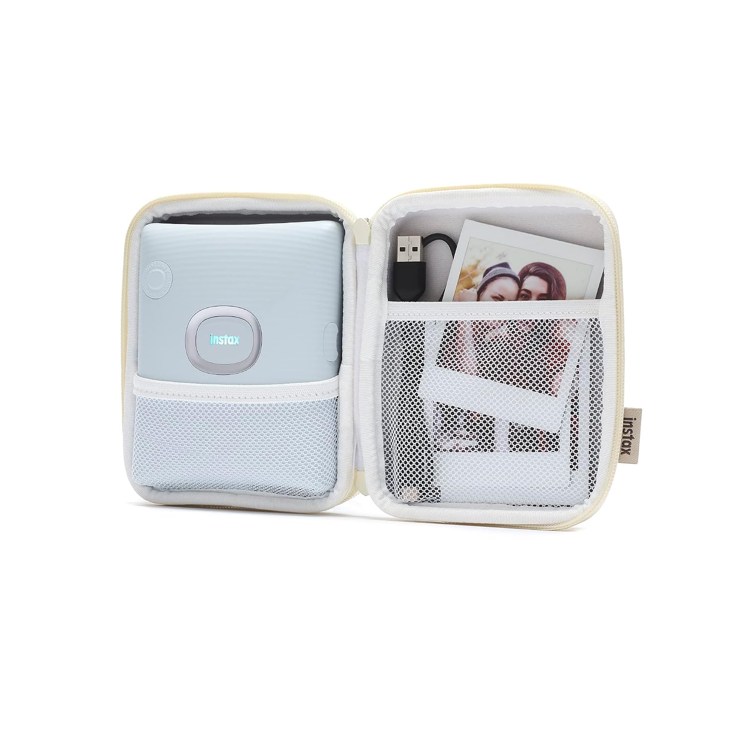 insax SQUARE film format Link smartphone photo printer, Bluetooth connection, photo editing App with 30+ templates, suitable for iOS/Andriod smartphones, Ash White finish - Image 6
