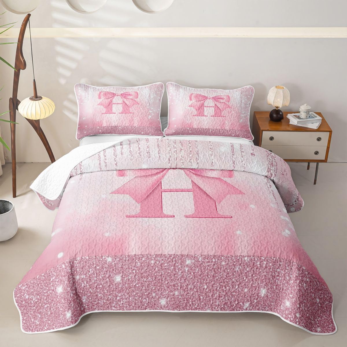 Feelyou Cute Butterfly Quilt Bed Spread for Kids Boys Girls Leopard Print
