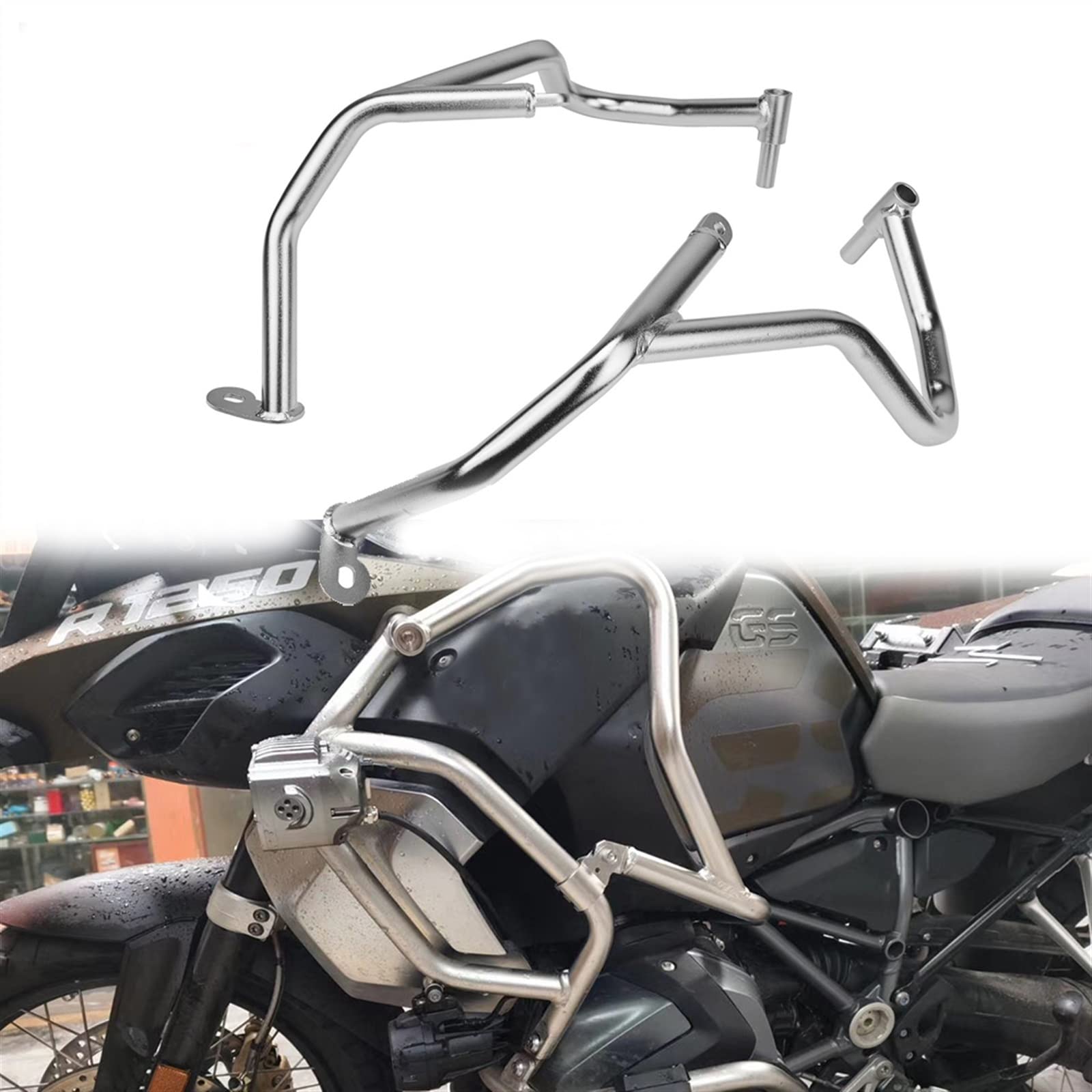Paraurti Protettivo Per BMW R1250GS Adventure - Nero In ABS - Foto 7