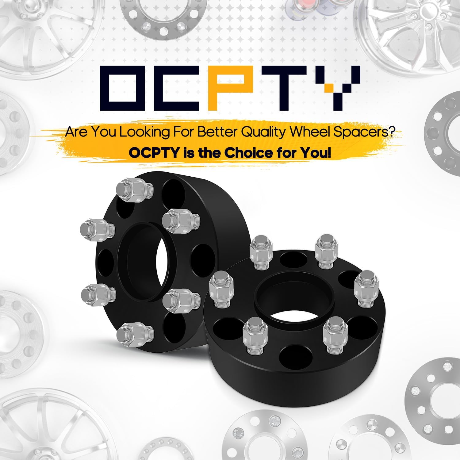 OCPTY 2PCS 6x5.5 to 6x5.5 Wheel Spacers 2" Wheel Adapters 14x1.5 Studs 78.1mm Center fit for 1999-2000,2002-2010,2012-2020 for Cadillac for Escalade / 2004 for Chevrolet for Astro