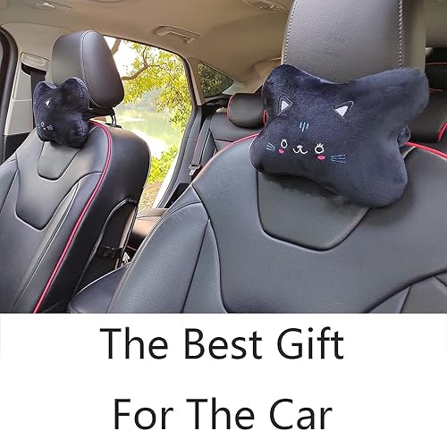 Miniatura 4 de Sexysamba Almohada para reposacabezas de automóvil, almohada de cuello de dibujos animados para automóvil, cómoda almohada suave para asiento de