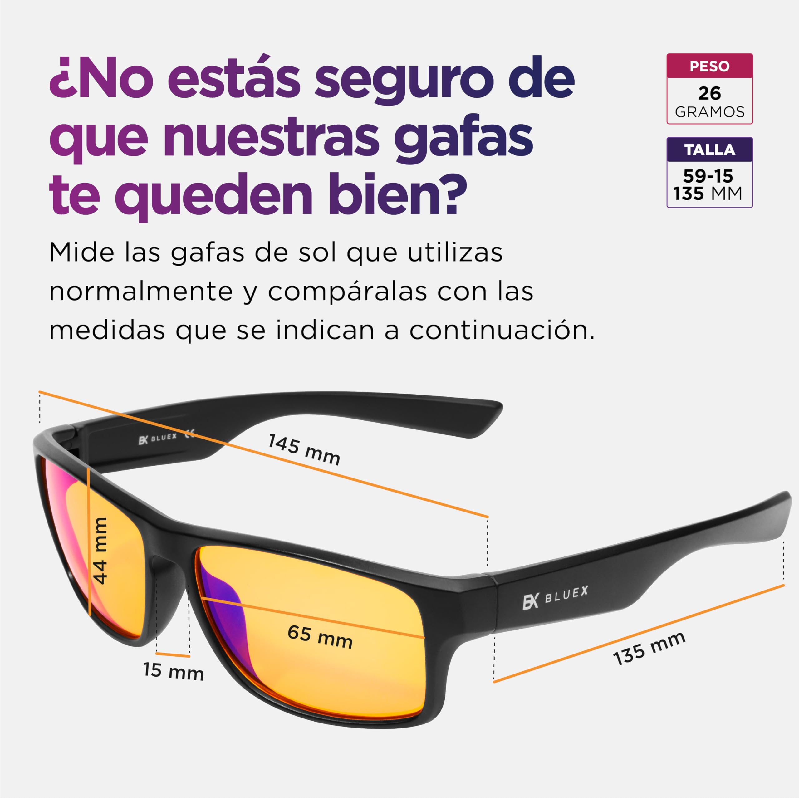 Gafas de Luz Azul para Hombre y Mujer - Filtro 100% - Gaming y Ordenador - TR90 Ultraligero - Bloquean la Luz de las Pantallas