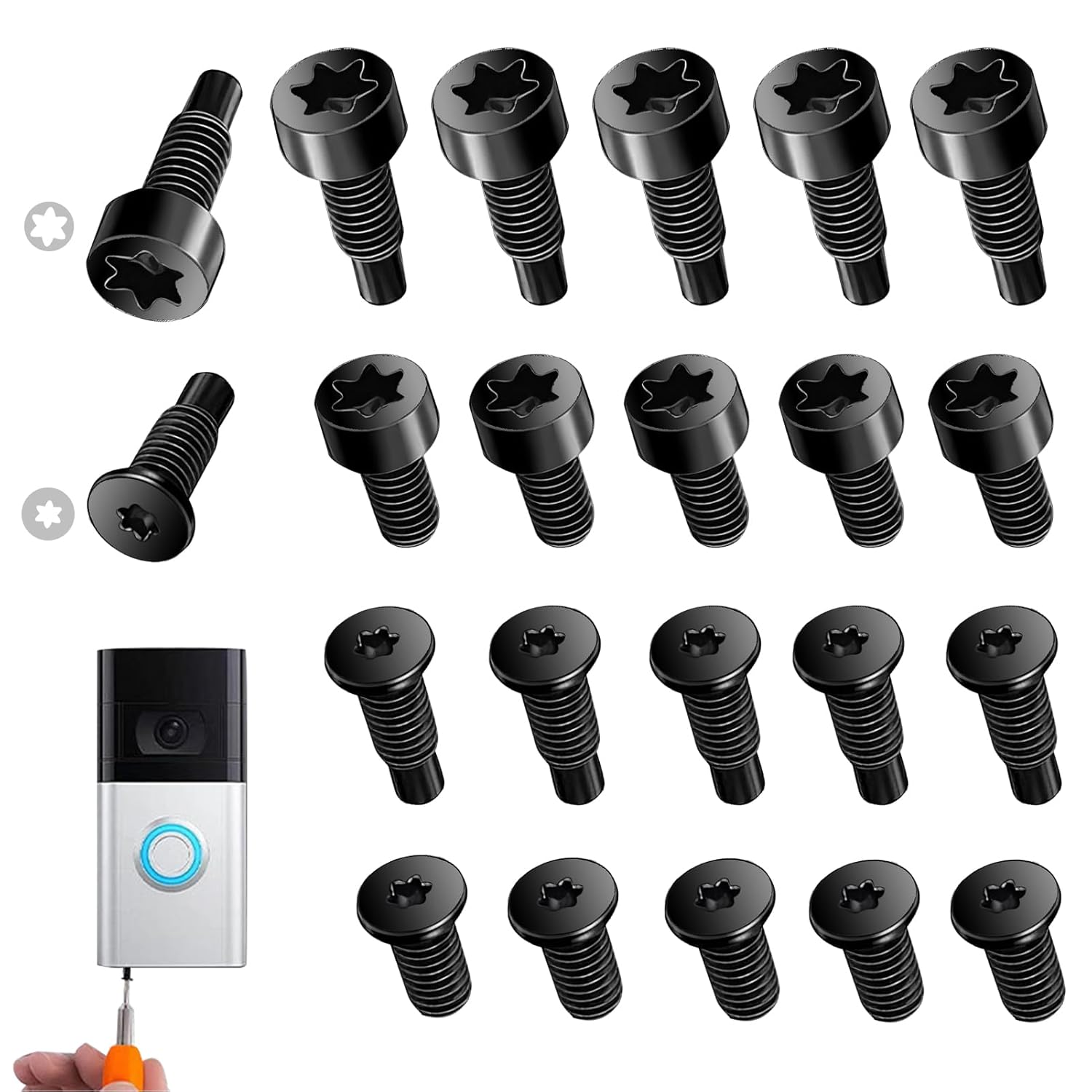 Ring Doorbell Screws Replacement 4Set/20pcs, Spare Screws Accessories