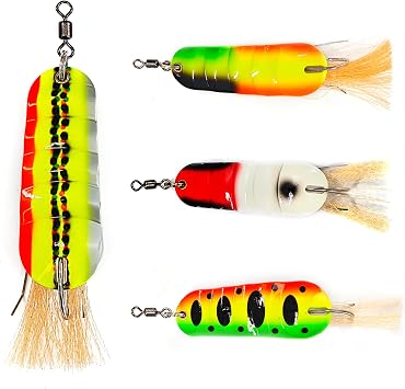 Fishing Lures for Saltwater/Freshwater, Metal Trout Lures for Bass Walleye Pike, 5g Fishing Spoon with Single Hook