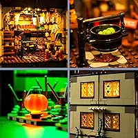 Vista 6 de BrickBling Iluminación LED compatible con Lego 21341 Hocus Pocus: The Sanderson Sisters' Cottage, versión de luz con control remoto
