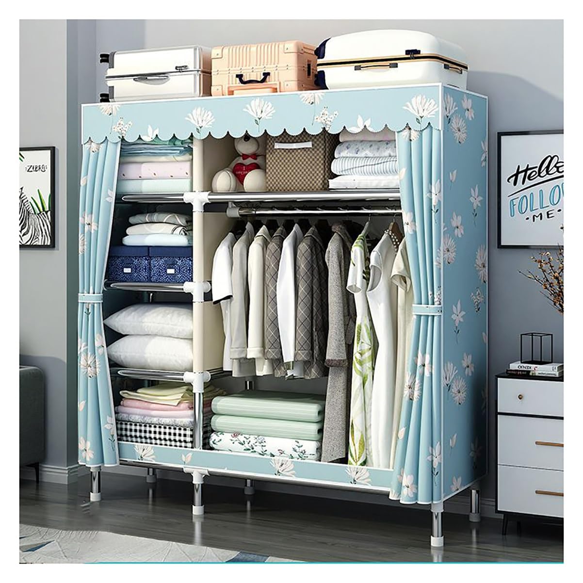 Penderie portable de chambre pour un rangement optimisé de vos vêtements