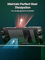 Vista 4 de JSAUX PC0105 - Funda para cubierta de vapor con soporte de ángulo ajustable + 2 protectores de pantalla para cubierta de vapor