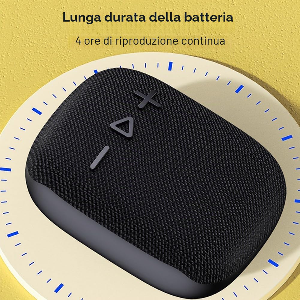 Altoparlante per bicicletta senza fili Bluetooth - Subwoofer per manubrio della bicicletta - nero - facile da installare e utilizzare