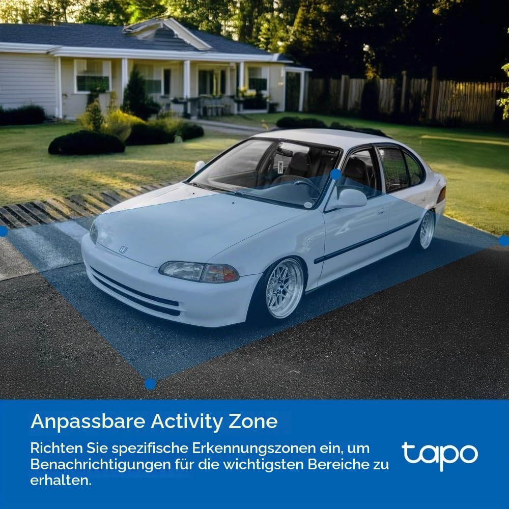 Tapo C52A 360° Überwachungskamera Außen, 2K 4MP, Starlight Farbe Nachtsicht, KI-Erkennung, Bewegungsverfolgung, WLAN oder Ethernet, microSD-Karte bis zu 512 GB (Packung mit 2)