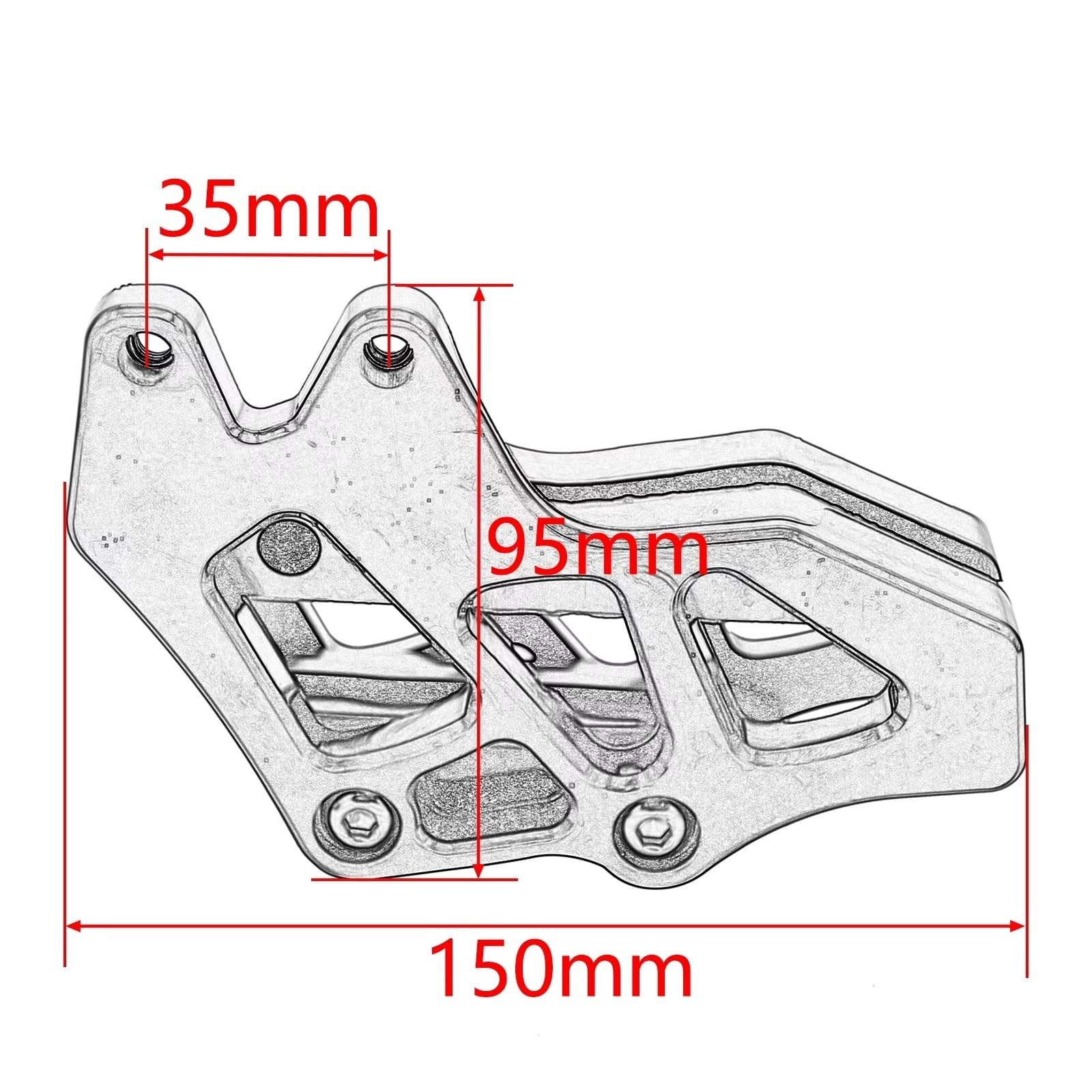 Hinterkettengleitschiene Hinten Kettenführung Block Kompatibel Mit Crf250 Für Rally 2018 2019 2020 2021 Motorrad Schutz Schutz Zubehör