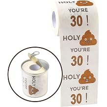 Happy 30th Birthday Toilet Paper Roll 3-Ply Funny Birthday Gifts for Men and Women Novelty for Birthday Party Decorations Thirty 30 Party Supplies 30th Years