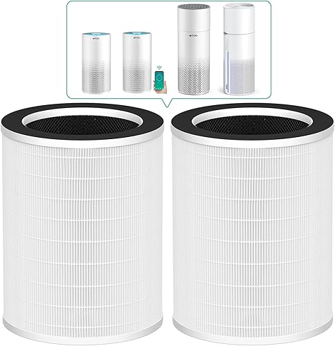 Miniatura 5 de Afloia Purificadores de aire para el hogar, habitación grande de hasta 1076 pies cuadrados, KILO negro, filtro HEPA original Afloia para KILO,