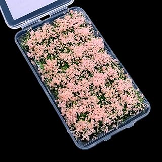 Model Flower Tufts Shrub Flower Grass Cluster Terrain Grass Tufts Model Kit for Model Train Scenery Miniature Landscapes Sand Table Theme Models